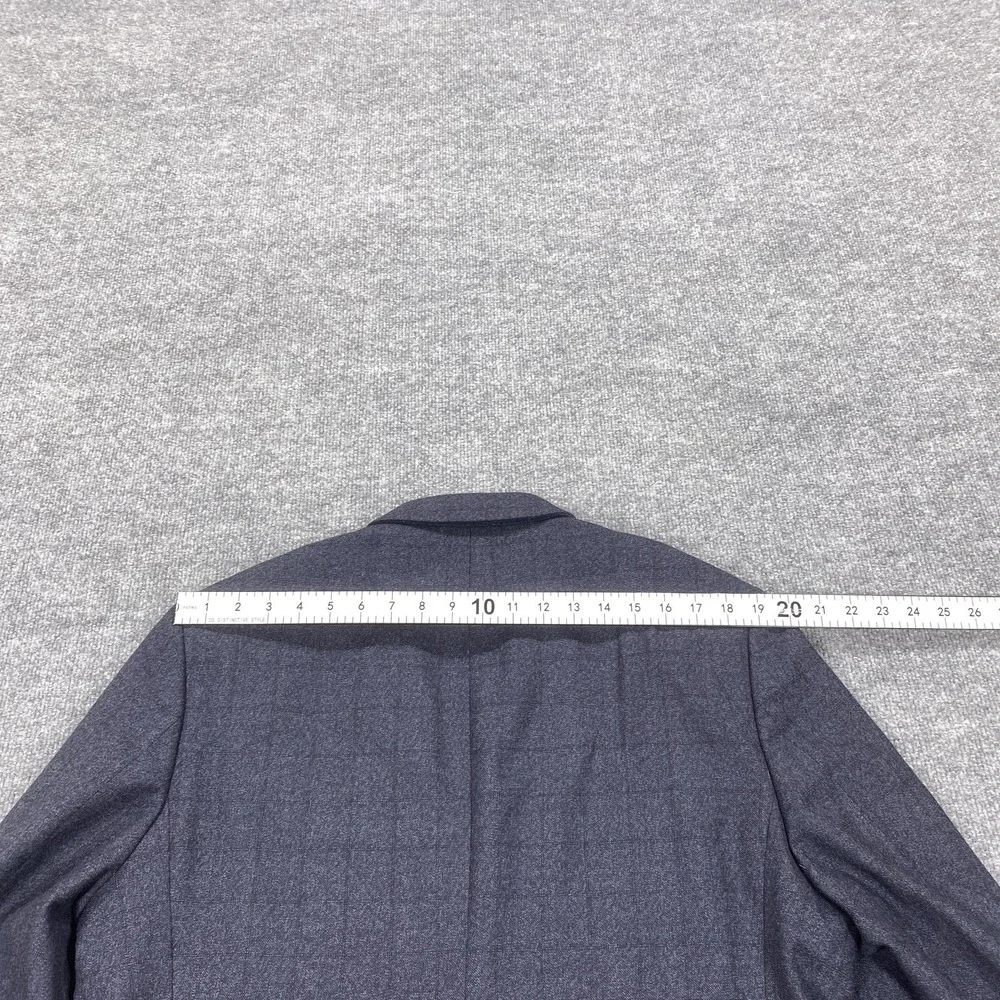 Banana Republic‎ Suit Jacket Mens 46R Blue Tweed Wool Polyester Two Button